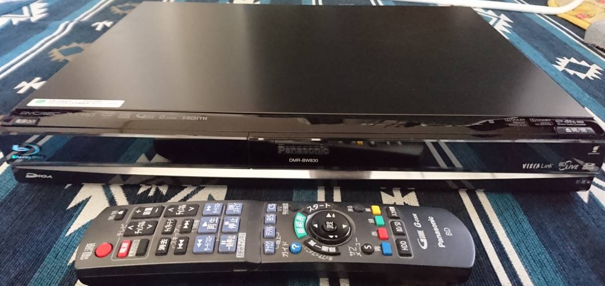 Panasonic ブルーレイ DMR-BR500☆4倍録り☆純正リモコン☆HDMI付きC3