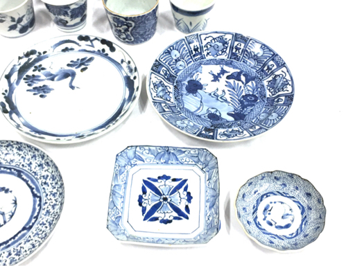 古伊万里 富長貴春 他 中国 工芸 等 皿 湯呑 等 食器 骨董 焼き物 等 