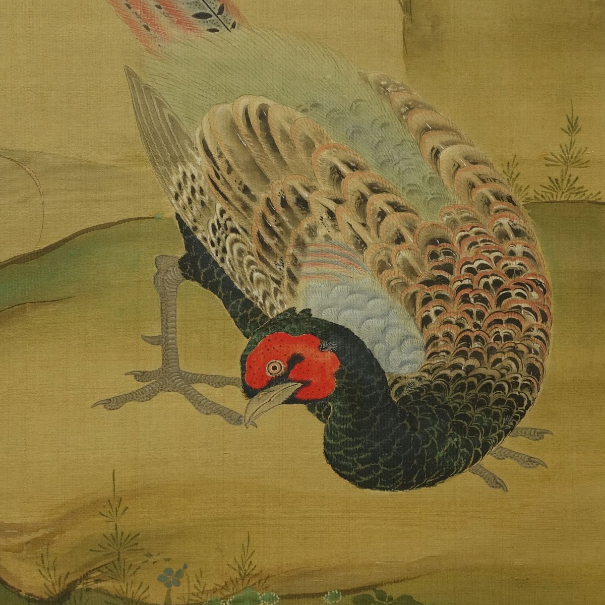 渡辺広輝 日本画掛軸『名古曾の関』 真作】喜聞◇『渡辺広輝 桜花雉子図(花鳥画)』1幅 古筆 古文書 古書