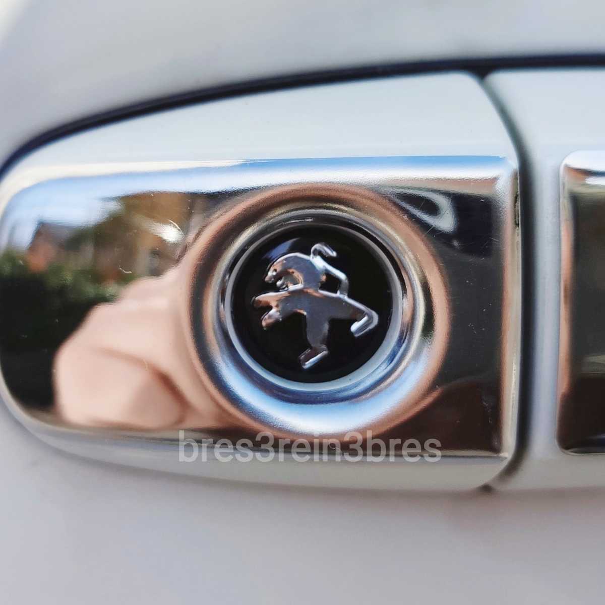 PEUGEOT エンブレム アルミ製 鍵穴カバー/鍵穴隠し/キーカバー