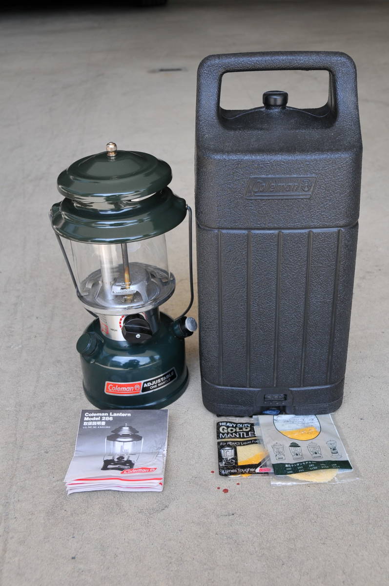 中古美品 Coleman コールマン 286・288 ガソリン ワンマントルランタン