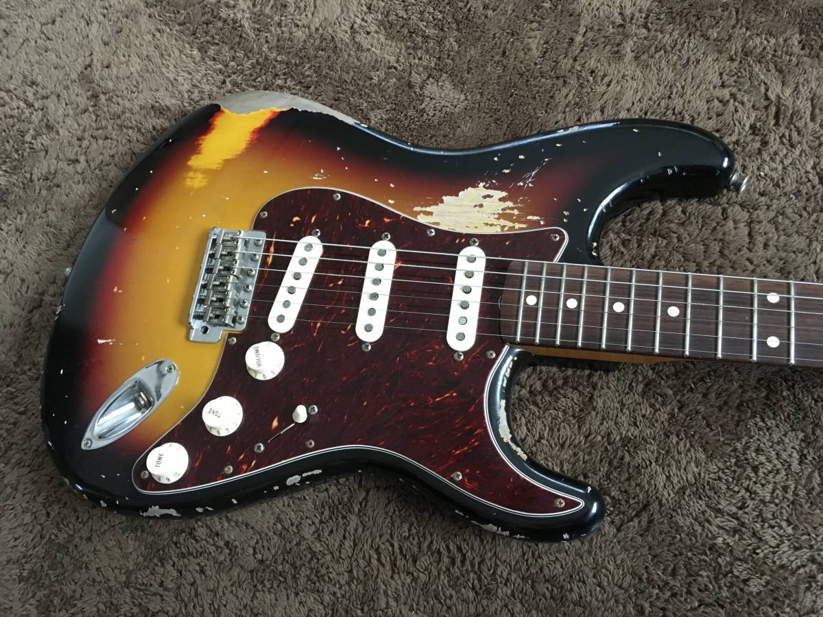 Mayer John Fender Stratocaster - White Olympic Artist Series 