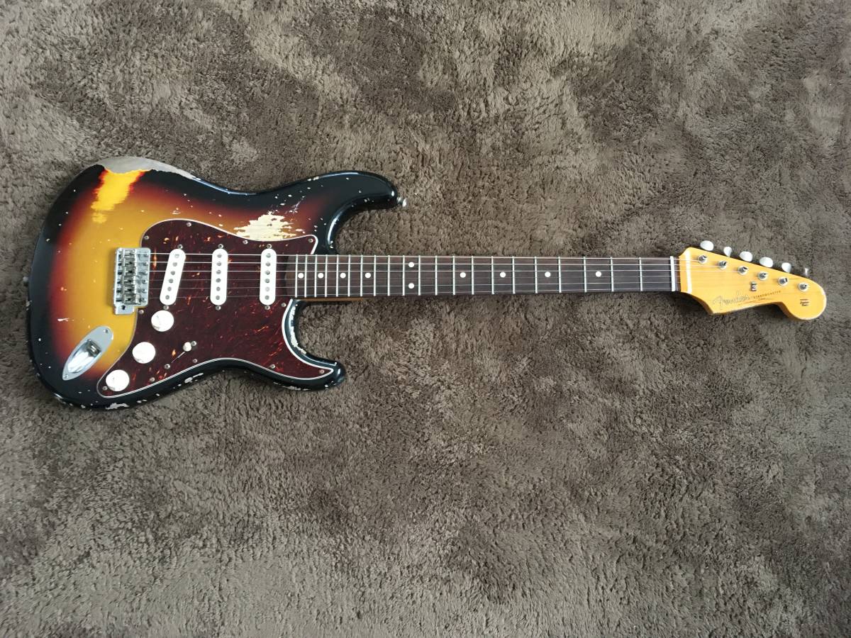 Mayer John Fender Stratocaster - White Olympic Artist Series 
