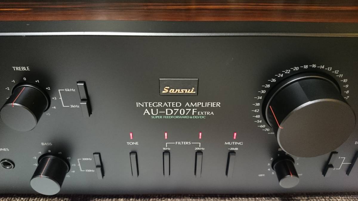 AU-D707F サンスイ EXTRA プリメインアンプ SANSUI P256-xA110207 通電