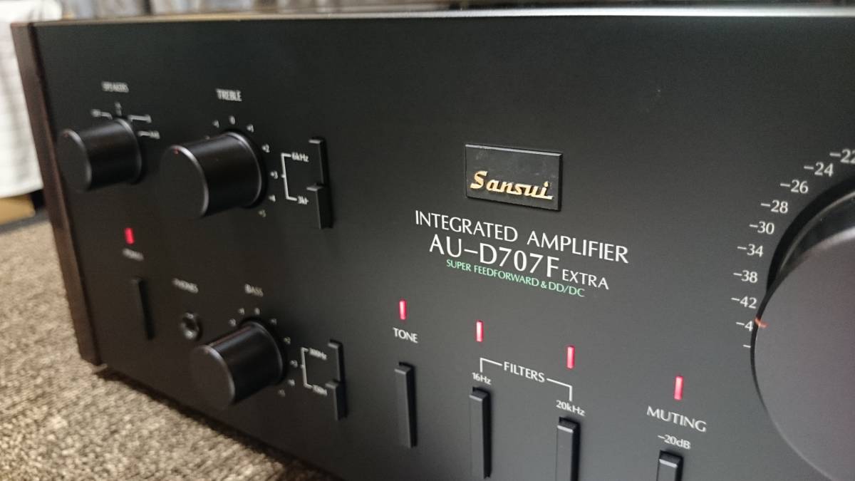 AU-D707F サンスイ EXTRA プリメインアンプ SANSUI P256-xA110207 通電