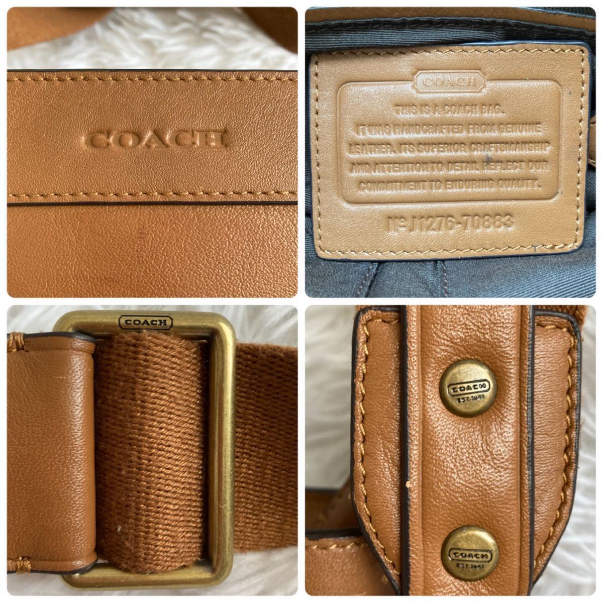 1円 【極美品】 COACH コーチ ショルダーバッグ ボディバッグ 