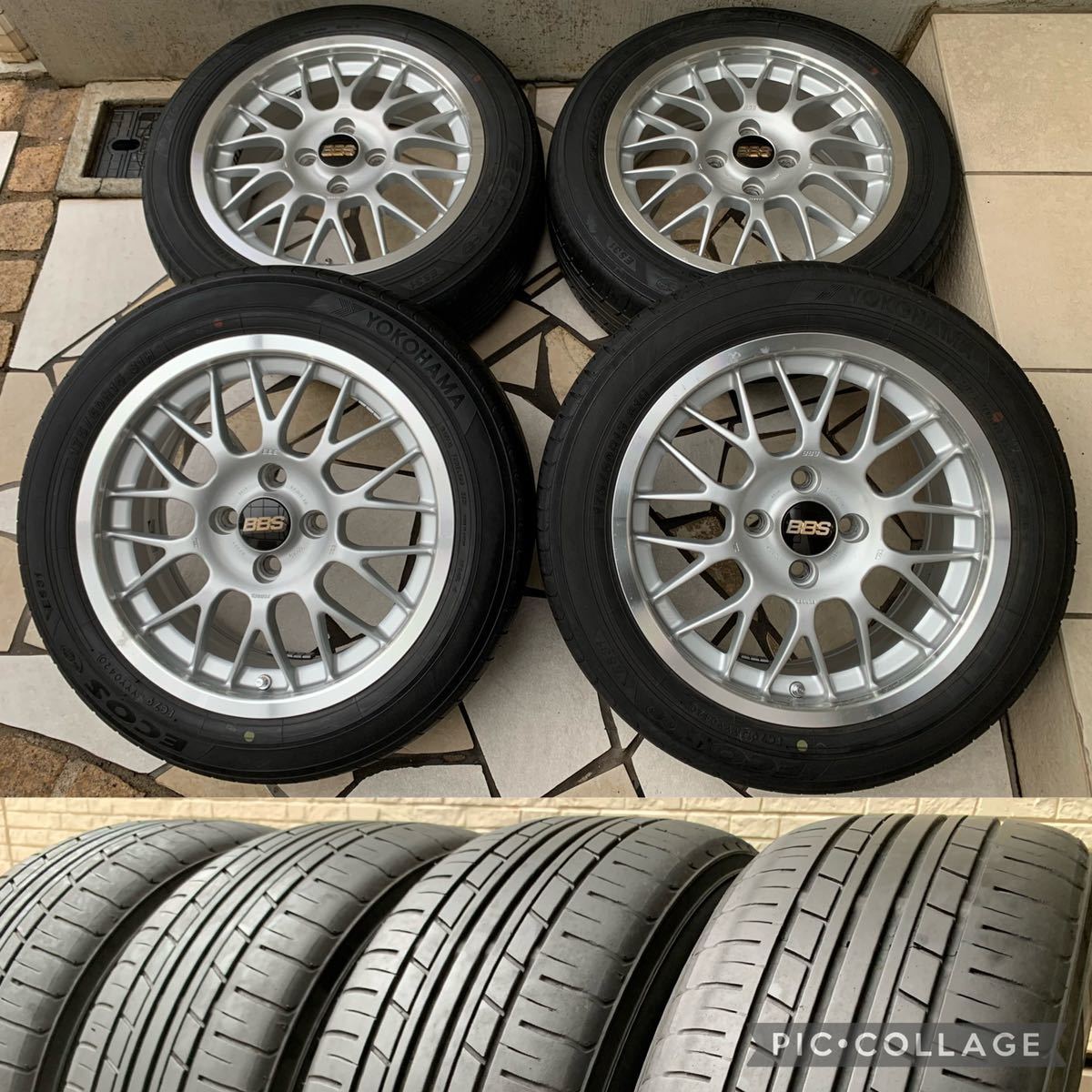 BBS RG358 FORGED 15インチ 4本 7J4HPCD100+42 軽量 鍛造 ロードスター アクア ヴィッツ ヤリス等　(MHB216)クレジットカード QRコード決済可能 BBS RG358 FORGED 15インチ 4本 7J4HPCD100+42 軽量 鍛造 ロードスター