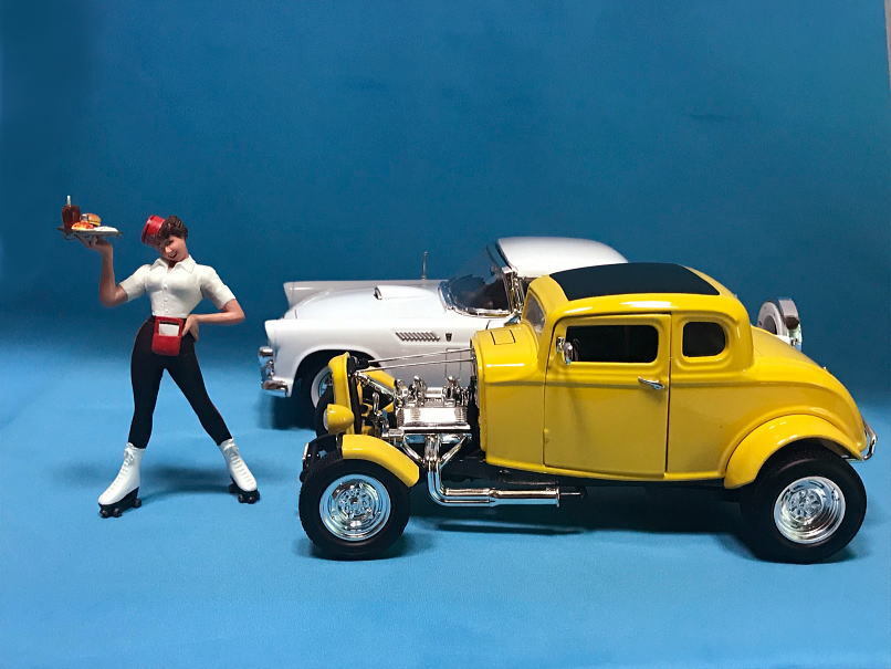 1/18 アメリカングラフィティ ウェートレス フィギュア メルズドライブイン 1/18 アメリカングラフィティ ウェートレス フィギュア メルズドライブ