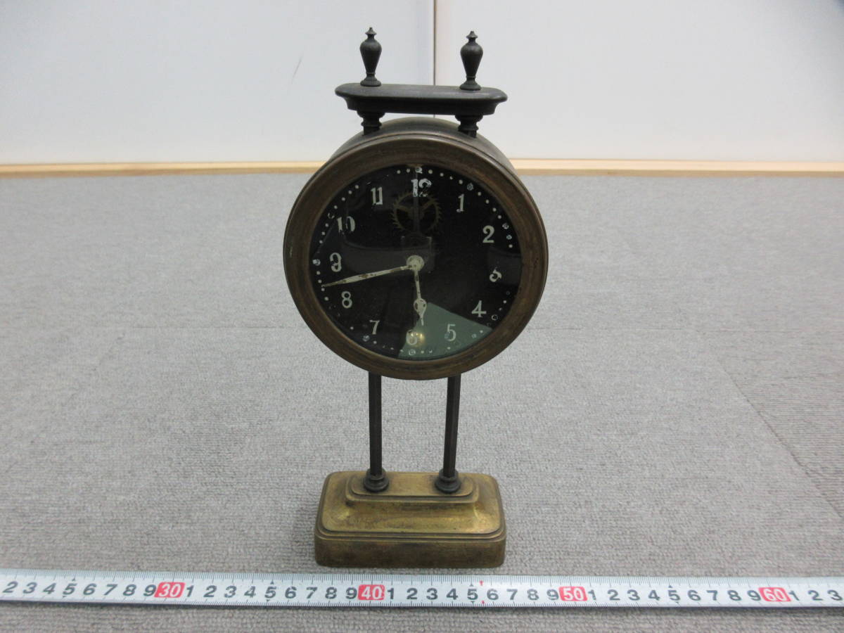 【人気，お得】 M 4-17 4 BRITISH MAKE 置時計 自重落下式 動作未確認 現状品 / レトロ アンティーク(一般)｜売買されたオークション情報、yahooの商品情報をアーカイブ公開 - オークファン 置時計