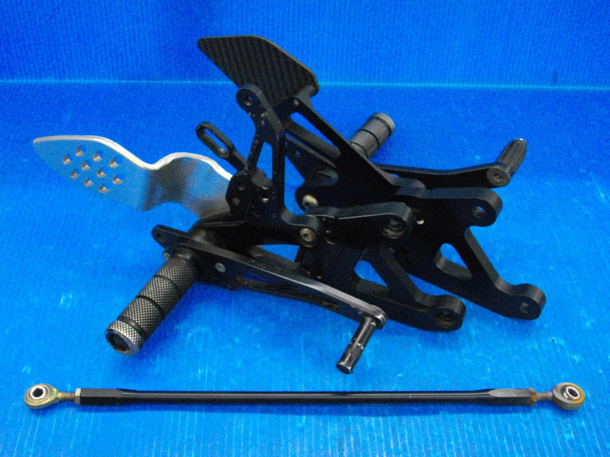 T【197】ジャンク品 SPICE スパイス タクティカルステップ 3ポジション YZF-R1 04-06用 転倒 スパイス(SPICE) タクティカルステップ ブラック CBR600RR 07-12