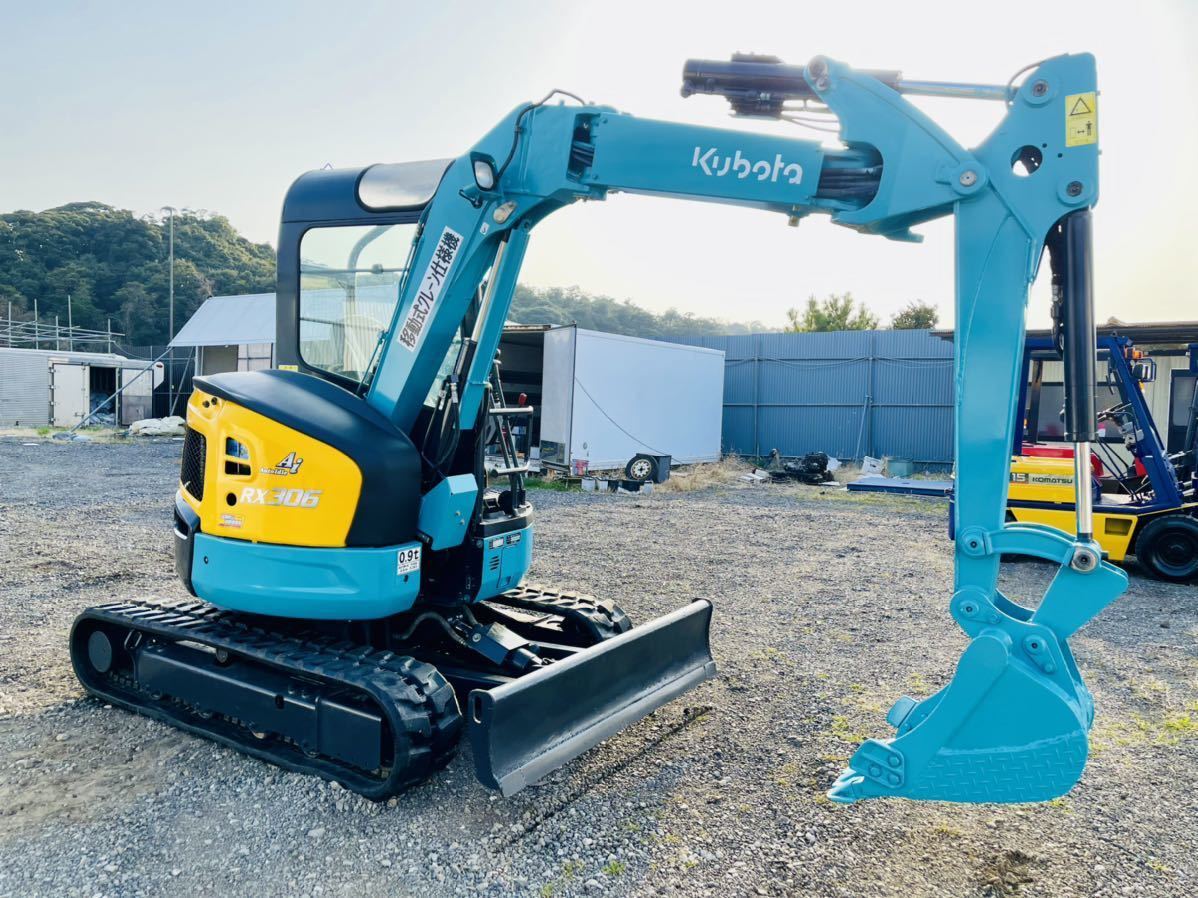 G-0049】クボタ RX-306 3tクラス 小旋回 左レバー4wayマルチ 倍速