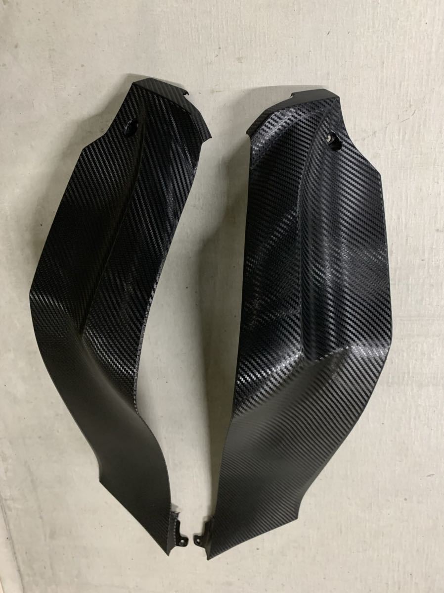 kawasaki ZX-10R 11〜15 タンクサイドカバー 3Mカーボンラッピング