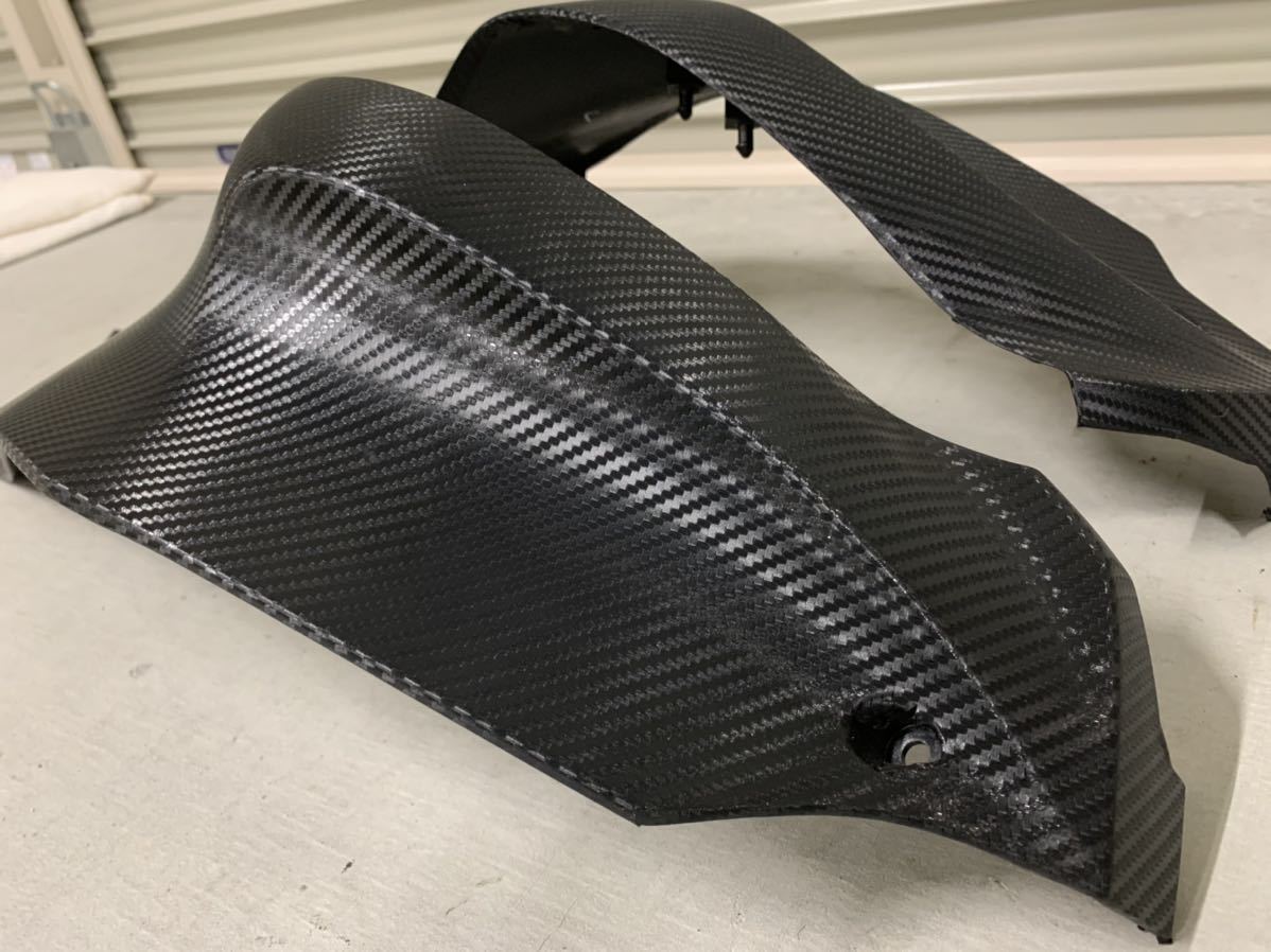 kawasaki ZX-10R 11〜15 タンクサイドカバー 3Mカーボンラッピング