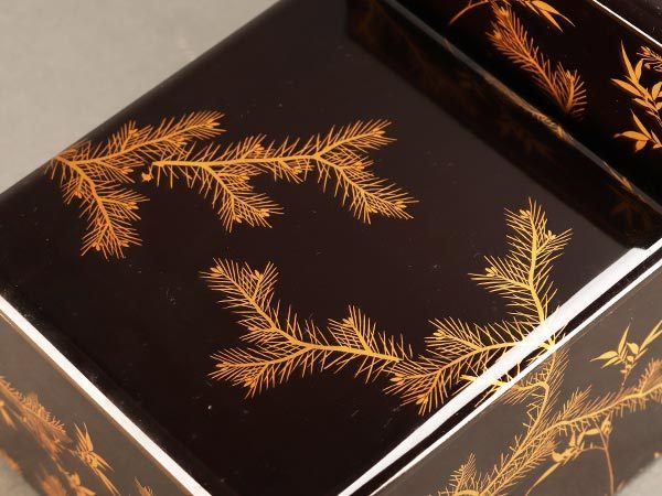 流】時代漆器 松竹蒔絵五段重箱 KG268 【公式通販】