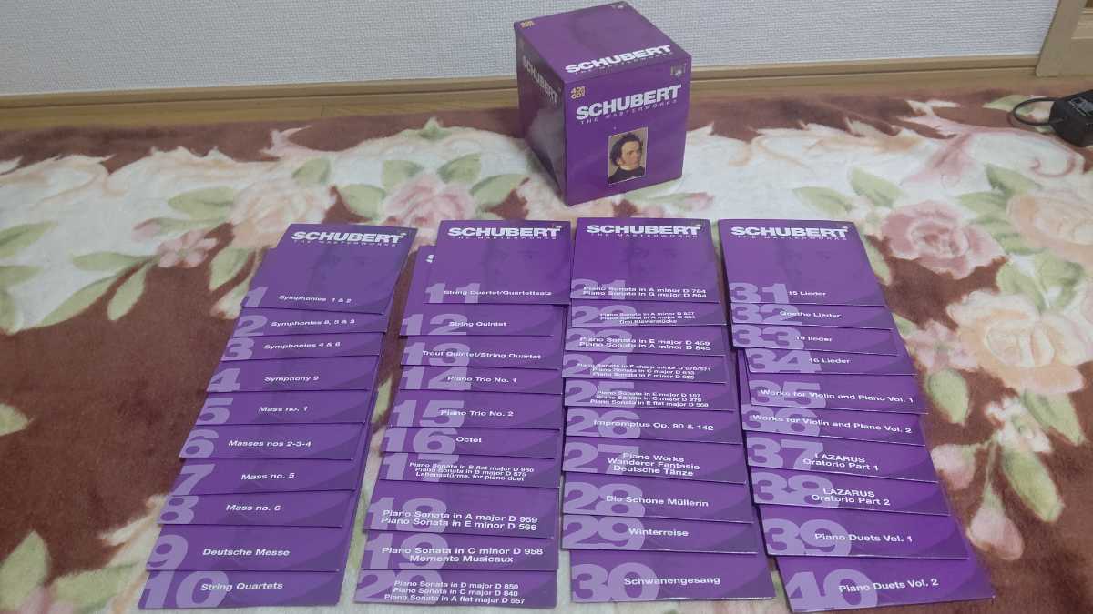 シューベルト マスターワークス Schubert The Masterworks 作品集 40CD