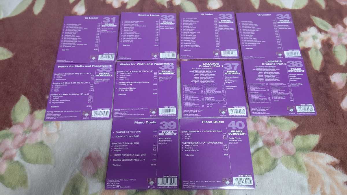 シューベルト マスターワークス Schubert The Masterworks 作品集 40CD