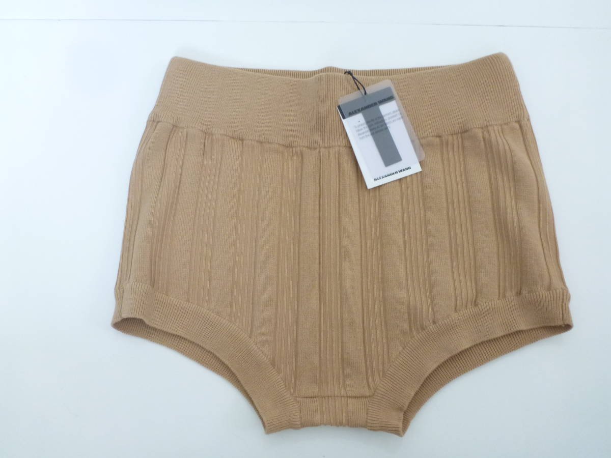 alexanderwang ベージュ プリーツショートパンツ　XS 新品 Alexander Wang(アレキサンダーワン) ☆ ベージュ しっかり素材