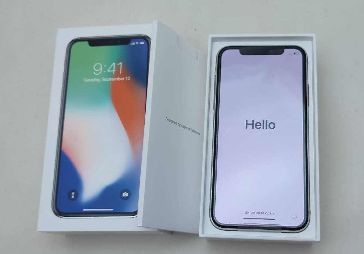 訳あり新品 iPhoneX 64GB シルバー SIMロック解除済み ◯判定 