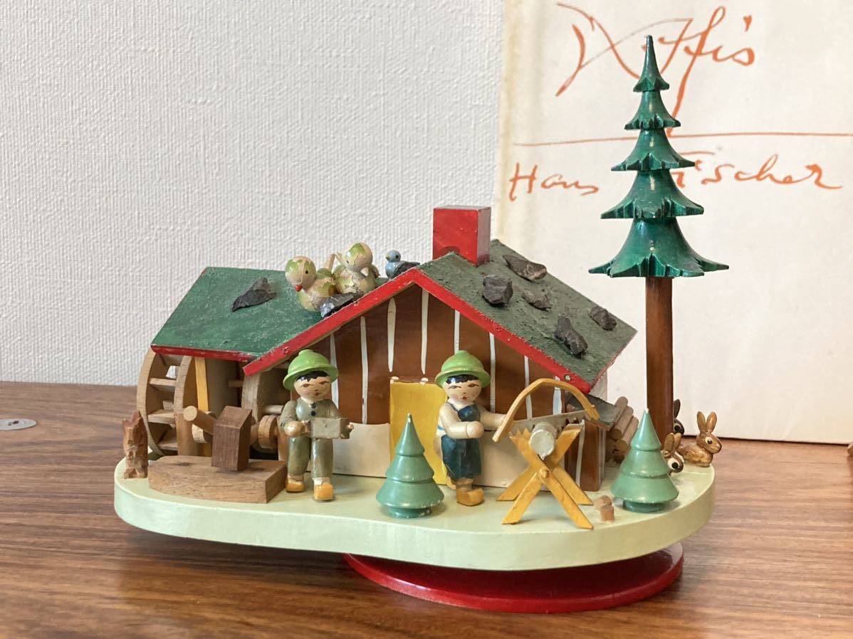 オルゴール　エルツ山地　ドイツ　アンティーク　クリスマス　ザイフェン　サンタ オルゴール エルツ山地 ドイツ アンティーク クリスマス ザイフェン
