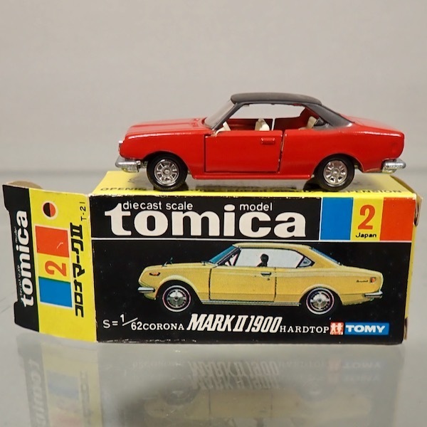 トミカ黒箱 No.2 コロナ マークⅡ 1900 ハードトップ(CORONA MARK Ⅱ