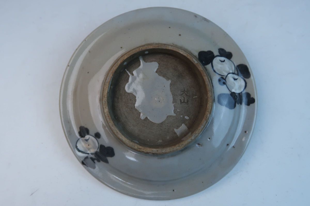 時代物 犬山焼 古犬山 乾山風 万寿菊文 四寸小皿 取皿 銘々 時代物 犬山焼 古犬山 乾山風 万寿菊文 四寸小皿 取皿 銘々