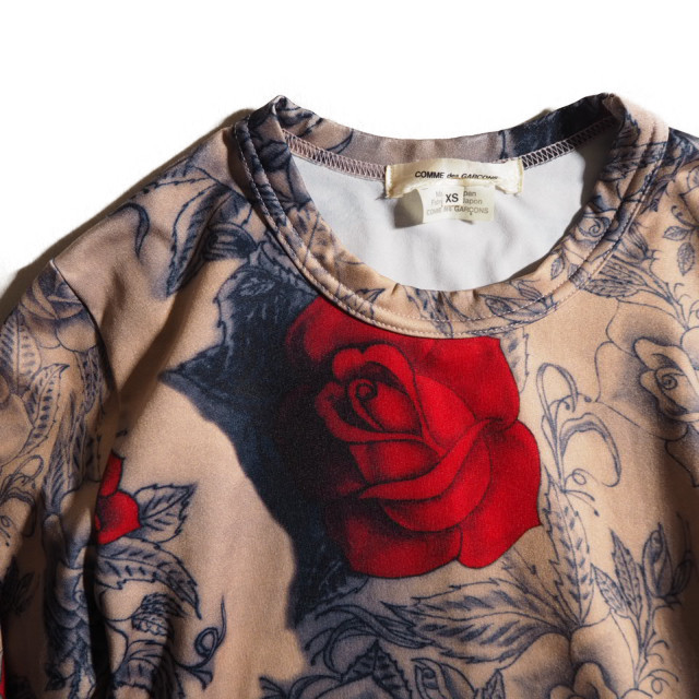J4918f14 ▽COMME des GARCONS コムデギャルソン▽ 19SS タトゥー 