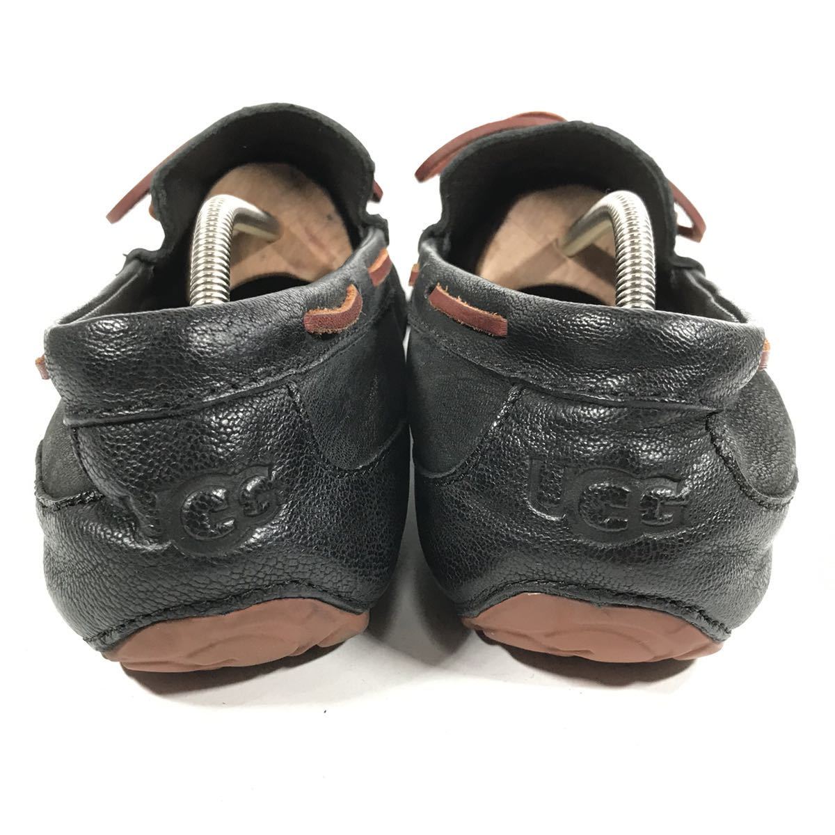 アグ】本物 UGG 靴 28cm 黒 ドライビングシューズ デッキシューズ