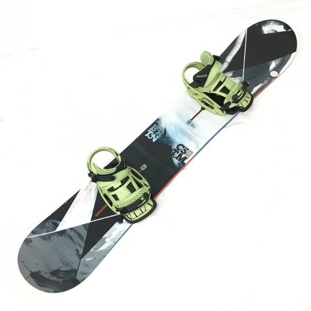【引取限定】BURTON スノボ スノーボード カスタム X156 / MALAVITA BURTON ビンディング Mサイズ セット 中古 直 Y6315516