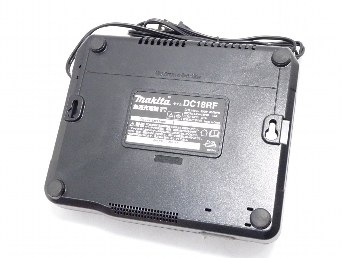 DC18RF マキタ 急速充電器 純正 | makita : 充電器 公式通販 純正品 14.4&frasl;18V用 ☆極美品☆makita 未使用品 ＤＣ18ＲＦ リチウム 50&frasl;60Hz