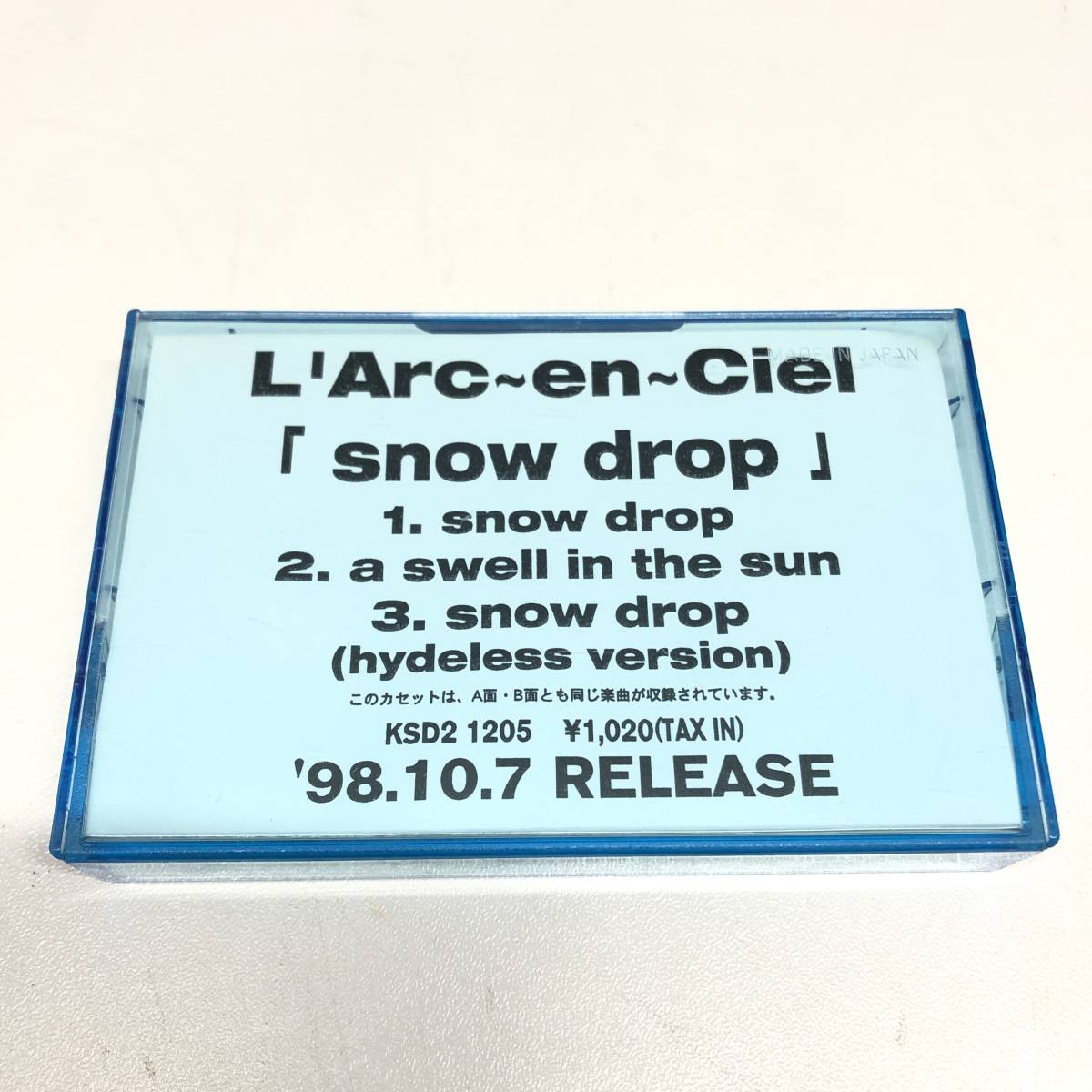  非売品 L'Arc en Ciel snow drop カセットテープ ラルク プロモ(ロック、ポップス)｜売買されたオークション情報、yahooの商品情報をアーカイブ公開 - オークファン ロック、ポップス