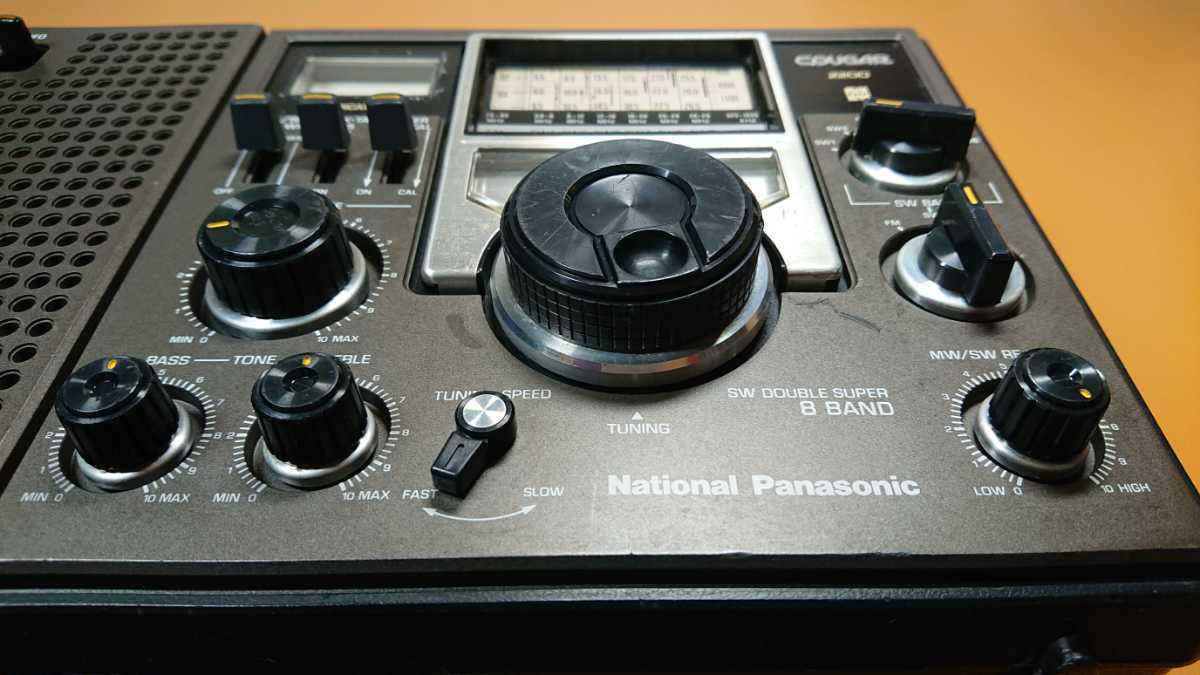 National RF-2200 クーガー BCLラジオ 0 整備済National ワイドFM対応