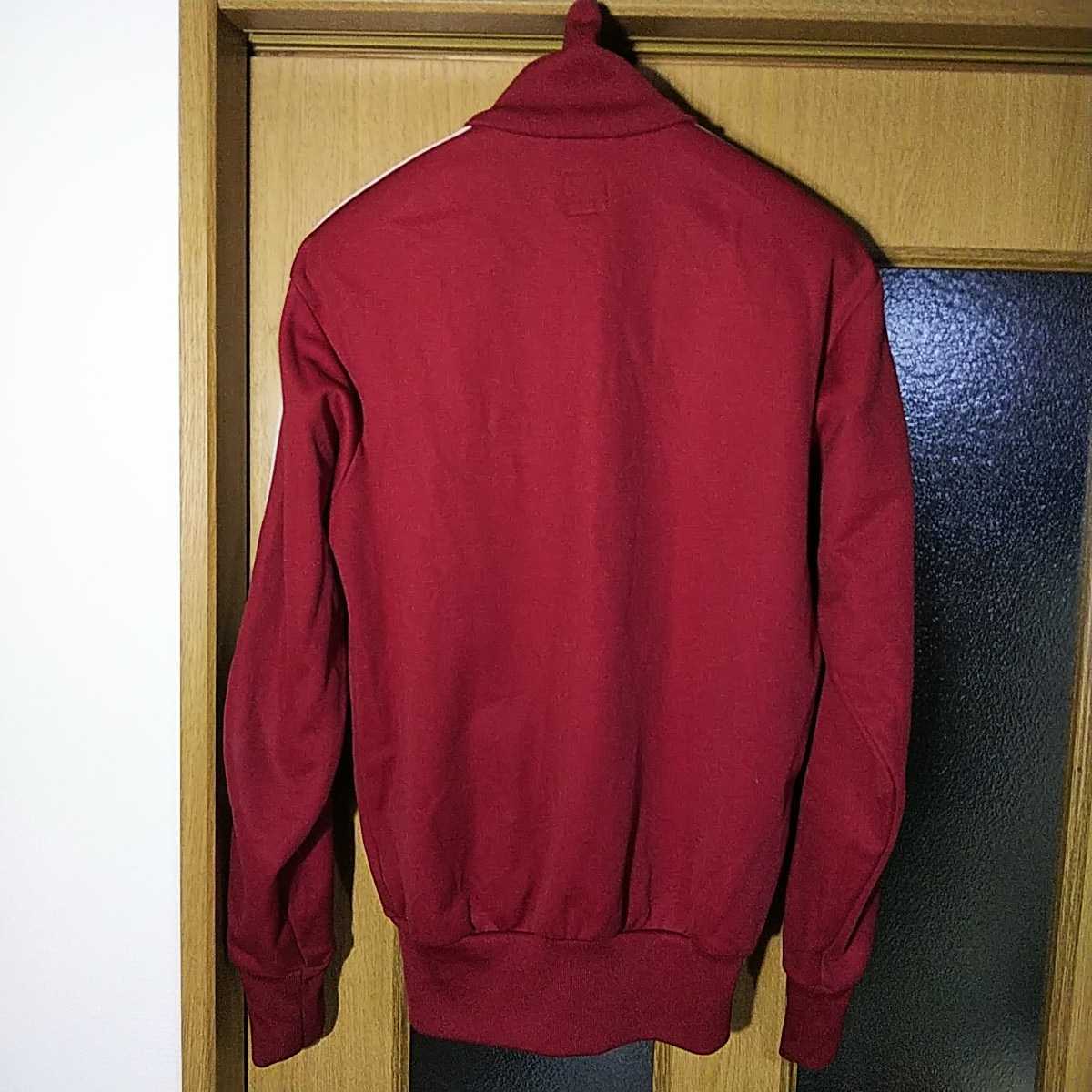 adidas ジャージ トラックトップ【S】えんじ色 バーガンディ 