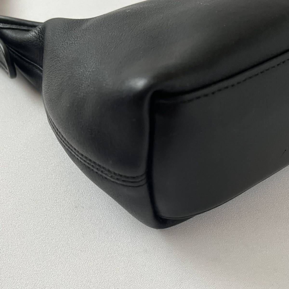 オールドコーチ OLD COACH レザー ショルダーバッグ ブラック ワン 