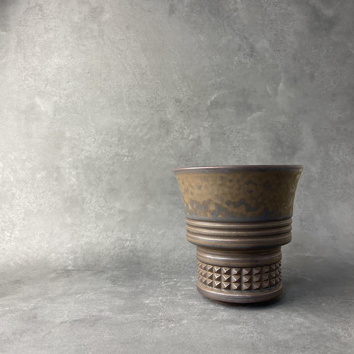 レ21在庫一掃 1円スタート手作リ 植木鉢 M検索 (パキポディウム