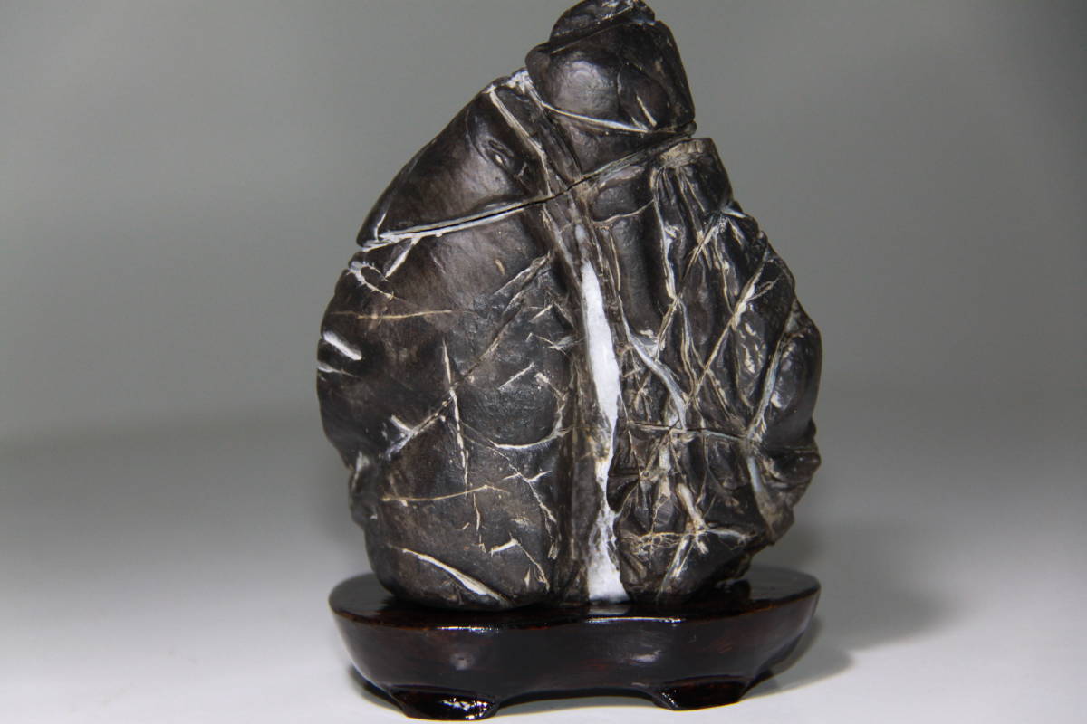 水石 鑑賞石 滝石 盆石 盆栽 小品盆栽 古谷石 静岳石 佐渡赤玉