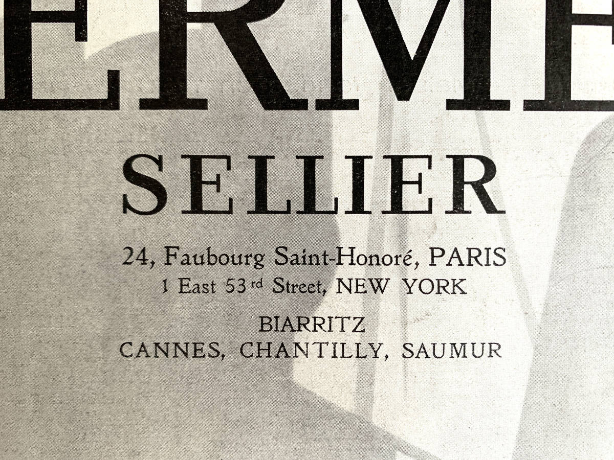 フランス 1931年 HERMES エルメス SELLER 船旅 馬具 乗馬 列車 旅行