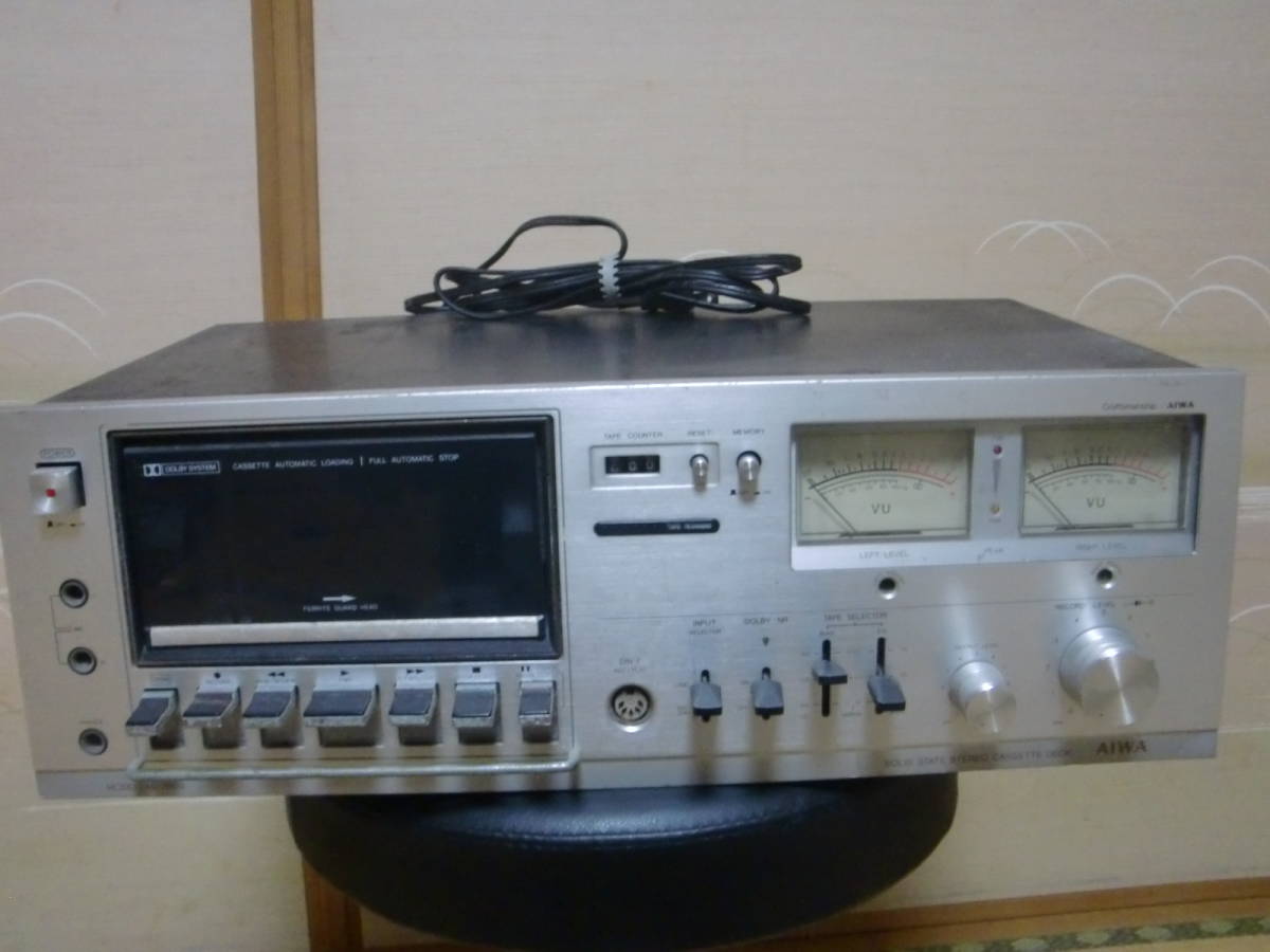 名機　AIWA カセットデッキ AD-7600本体 ジャンク品 アイワ AIWA AD－7600 ジャンク AIWA カセットデッキ AD