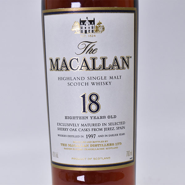 ザ マッカラン 18年 1997 シェリーオークカスク 700ml 43％ スコッチ