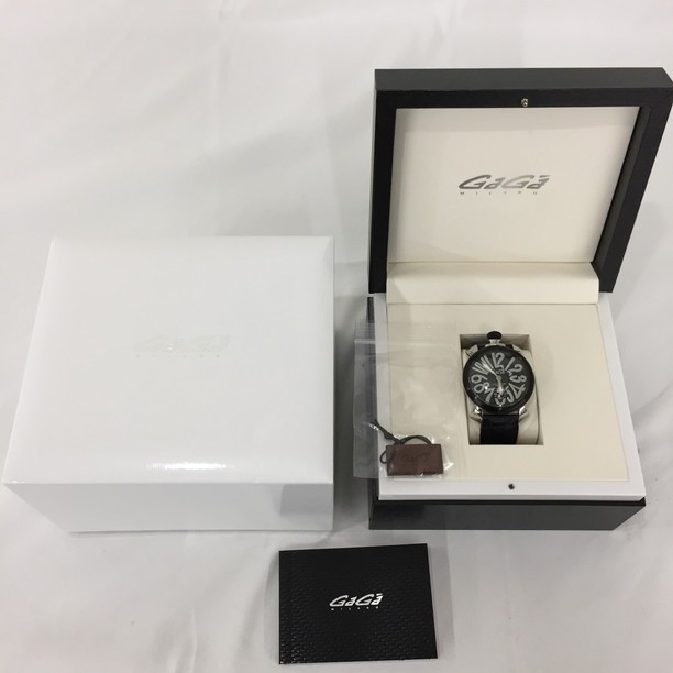 【1528854】GAGA MILANO N.40485 MANUALE48 REF.5013 腕時計 手巻 稼働