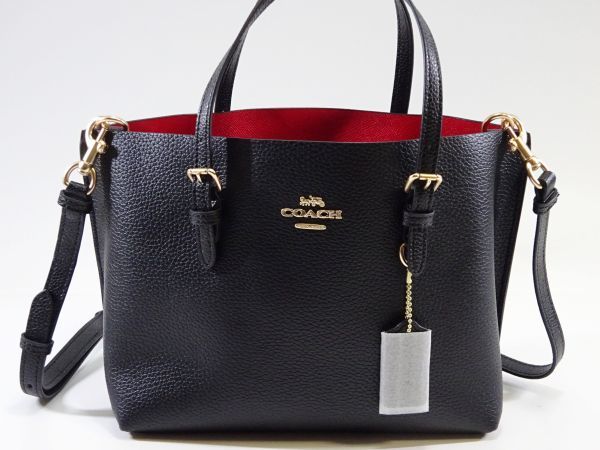 新品 未使用 150 d】 COACH コーチ ショルダー トートバッグ 赤 黒 