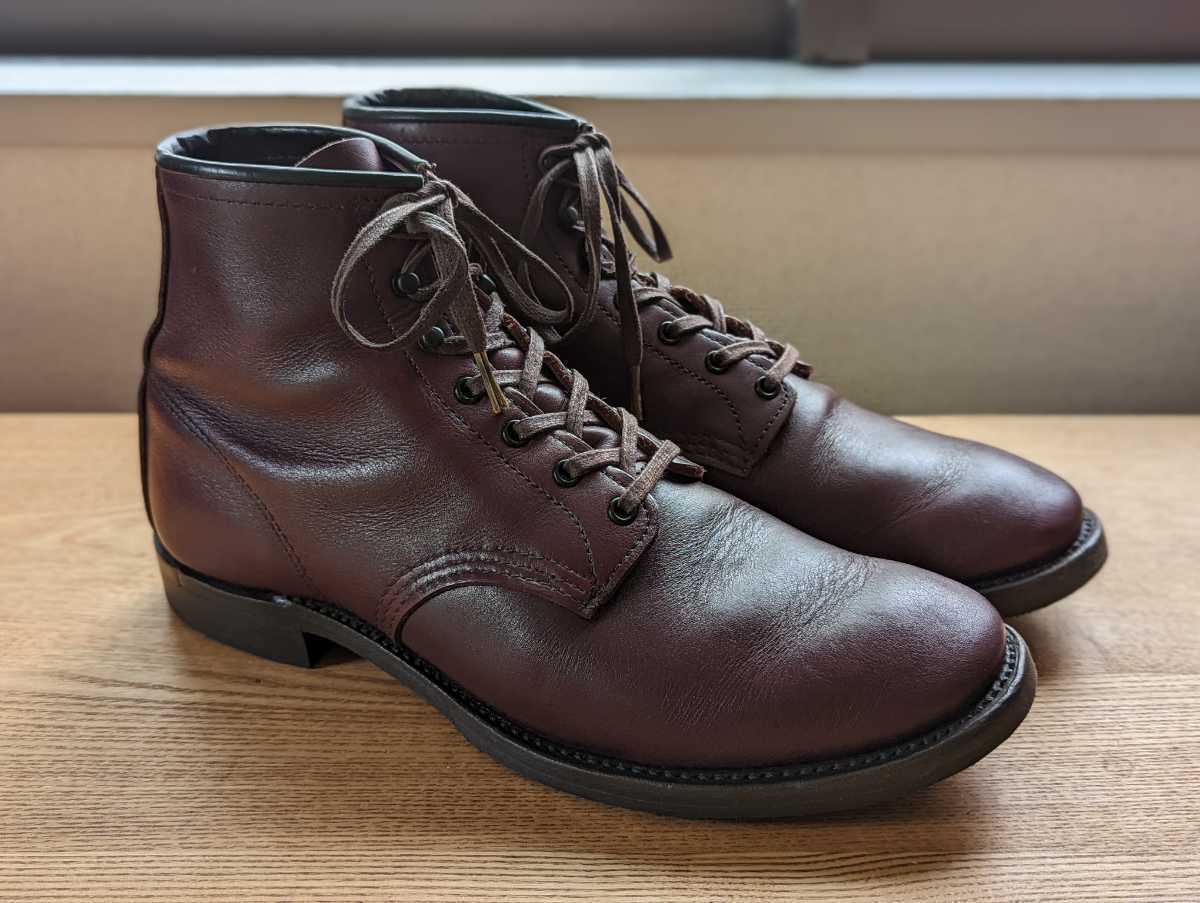 レッドウィング フラットボックス ブラックチェリー （中古】REDWING 