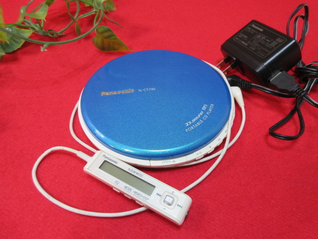 Panasonic ポータブルCDプレーヤー SL-S303 動作品 GY856/6】Panasonic/パナソニック ポータブルCDプレーヤー SL-CT730