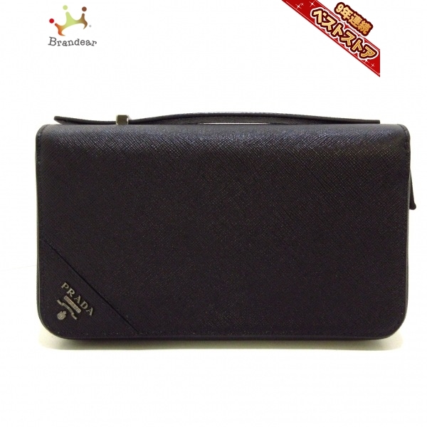 【品質保証，100%新品】 プラダ PRADA 長財布 ジップドキュメントホルダー サフィアーノレザー 黒 ラウンドファスナー 同様 財布(女性用財布)｜売買されたオークション情報、yahooの商品情報をアーカイブ公開 - オー 服飾小物