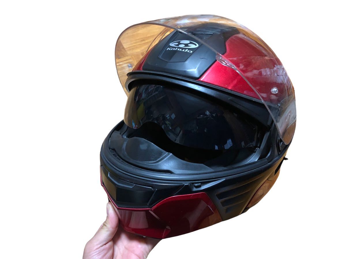 KABUTO フルフェイスヘルメット KAZAMI カザミ カブト フリップアップ 