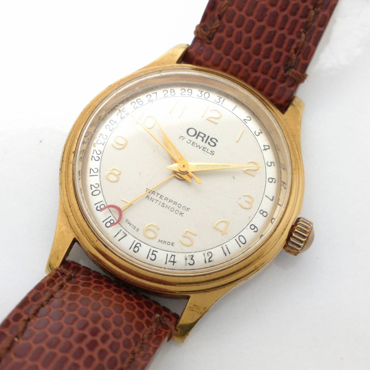 ジャンク ORIS オリス 302-7285B 手巻 腕時計 ポインターデイト 可動品 