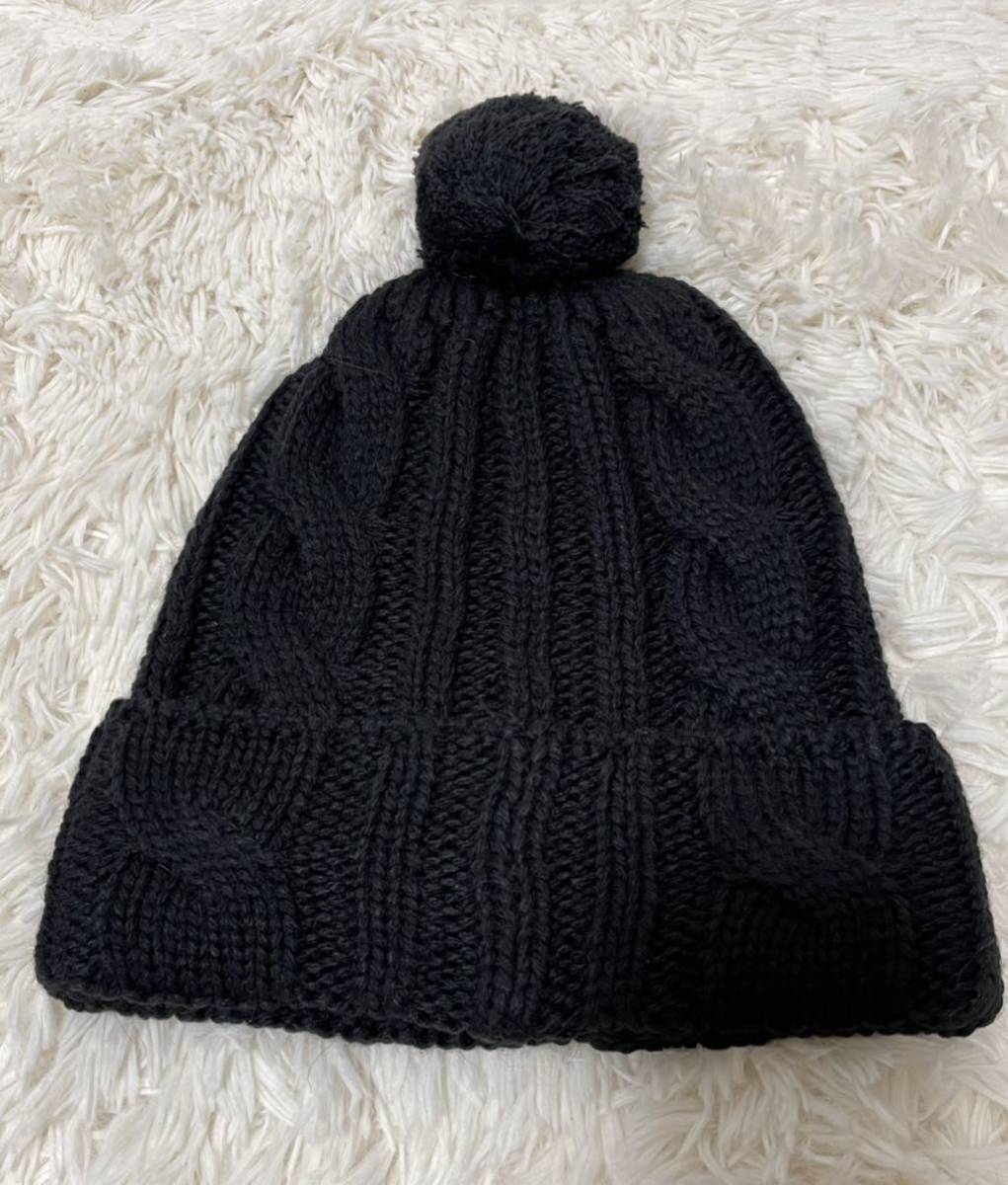 gucci the north face ニット帽 黒