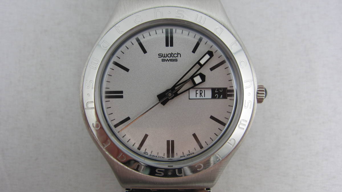 動作品】swatch スウォッチ IRONY アイロニー クォーツ メンズ腕時計 