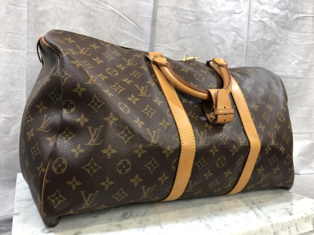 □中古★LOUIS VUITTON　ルイヴィトン　モノグラム　キーポル 50　ボストンバッグ