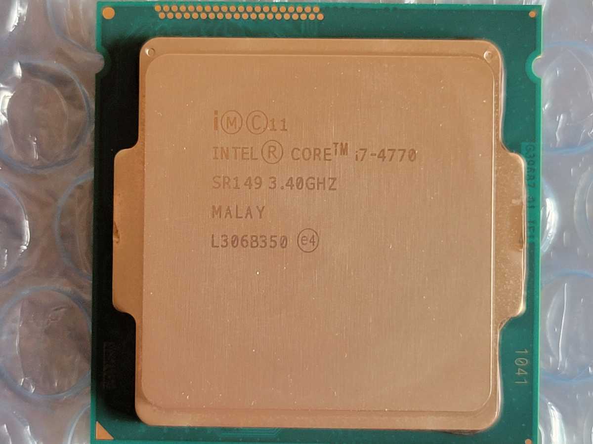 i7-4770 Core Intel CPU SR149 3.40GHz LGA1150 i7 Processor 中古品 