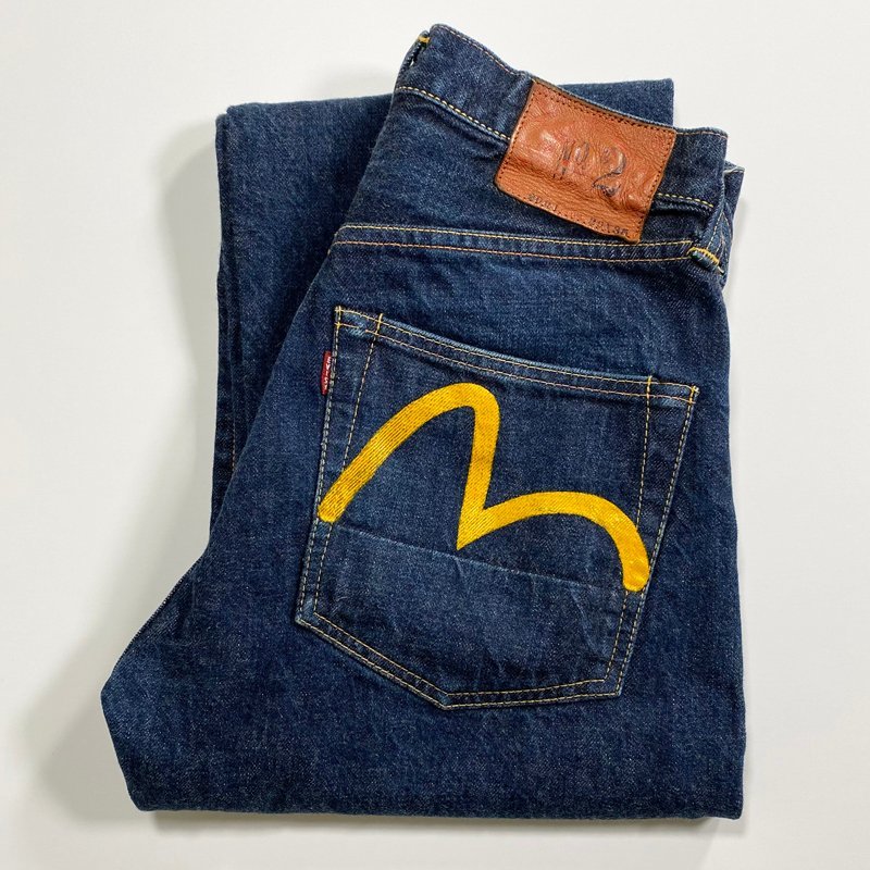 EVISU エヴィス NO2 2001 黄色カモメ 虎耳 W29 セルビッジデニム 